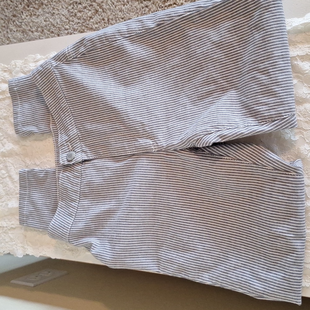 Nwot Free People Striped Blue w/ white Skinny pants Size 25